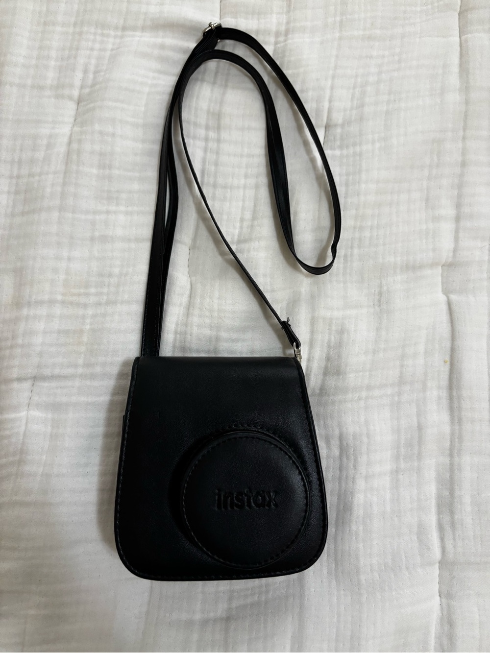 Fuji Instax Black Crossbody Camera Case